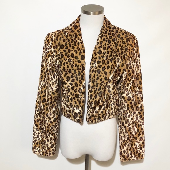 Taiga Paris Jackets & Blazers - Taiga Paris Animal Print Bolero Jacket